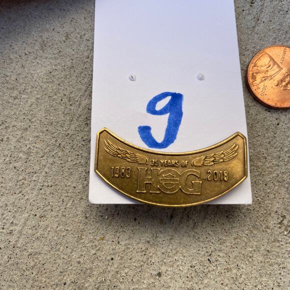 35 Year Anniversary Harley Davidson Hog Lapel Pin 2018 - Picture 6 of 10